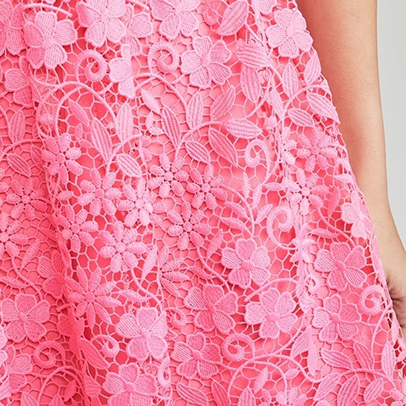 Alice + Olivia Iris Gathered Dress Pink Size 10 - Picture 6 of 6